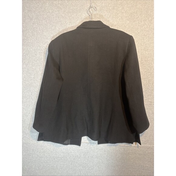 Louben Womens Size 22 Jacket Black Button Front Career Work Vintage - Picture 7 of 9
